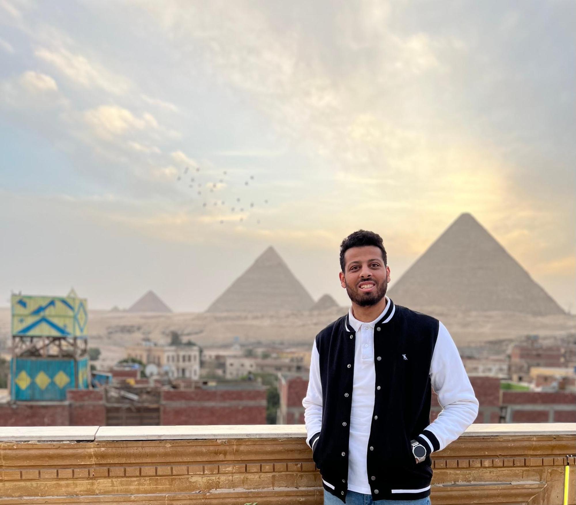Moses Pyramids Inn Kafret el-Gabal Exterior foto